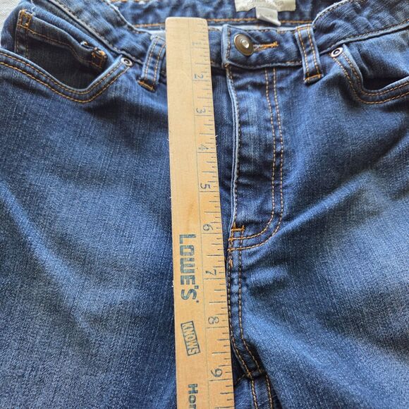 Boston Proper Jeans Womens Size 4L Mid Rise Straight Leg Stretch Plain Pocket - Picture 6 of 12